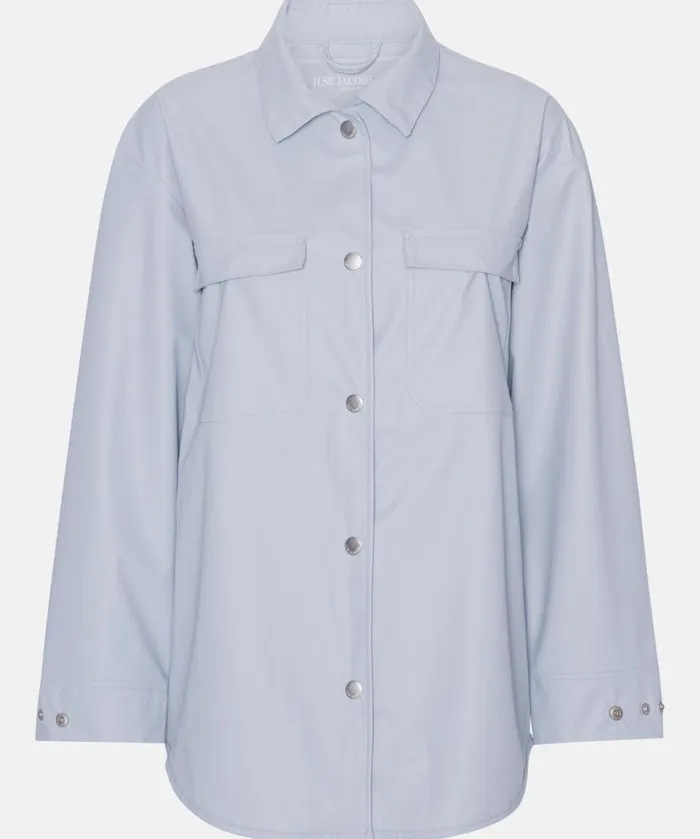 Women Raincoats Ilse Jacobsen Rain Jacket 8211 Blue Bell