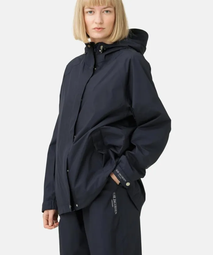 Women Raincoats Ilse Jacobsen Rain Jacket 8211 Dark Indigo