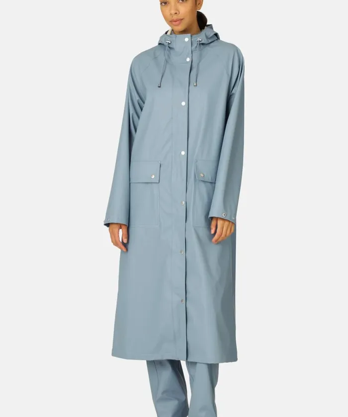 Women Raincoats Ilse Jacobsen Raincoat 8211 Blue Cloud Women Raincoats Ilse Jacobsen Raincoat 8211 Blue Cloud