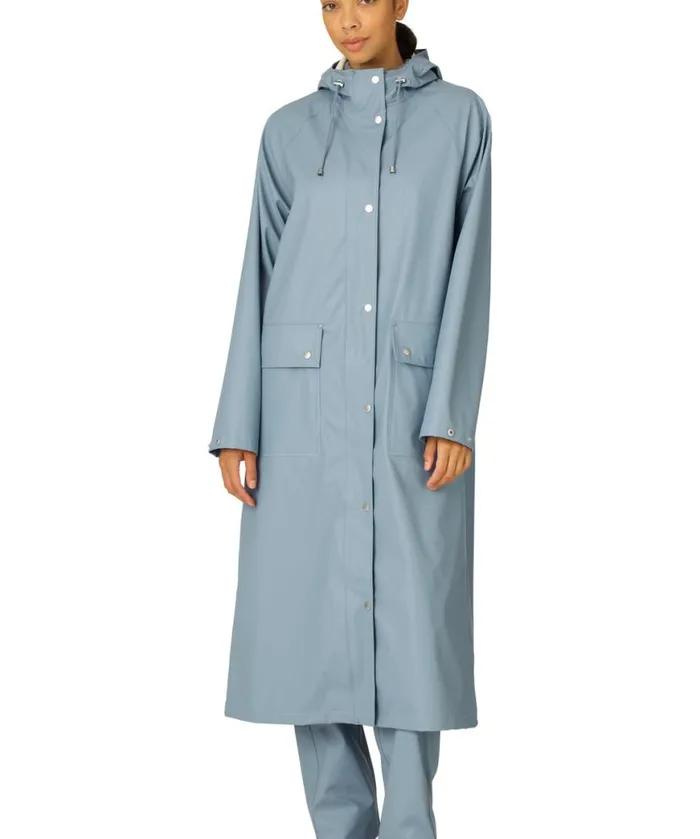 Women Raincoats Ilse Jacobsen Raincoat 8211 Blue Cloud Women Raincoats Ilse Jacobsen Raincoat 8211 Blue Cloud