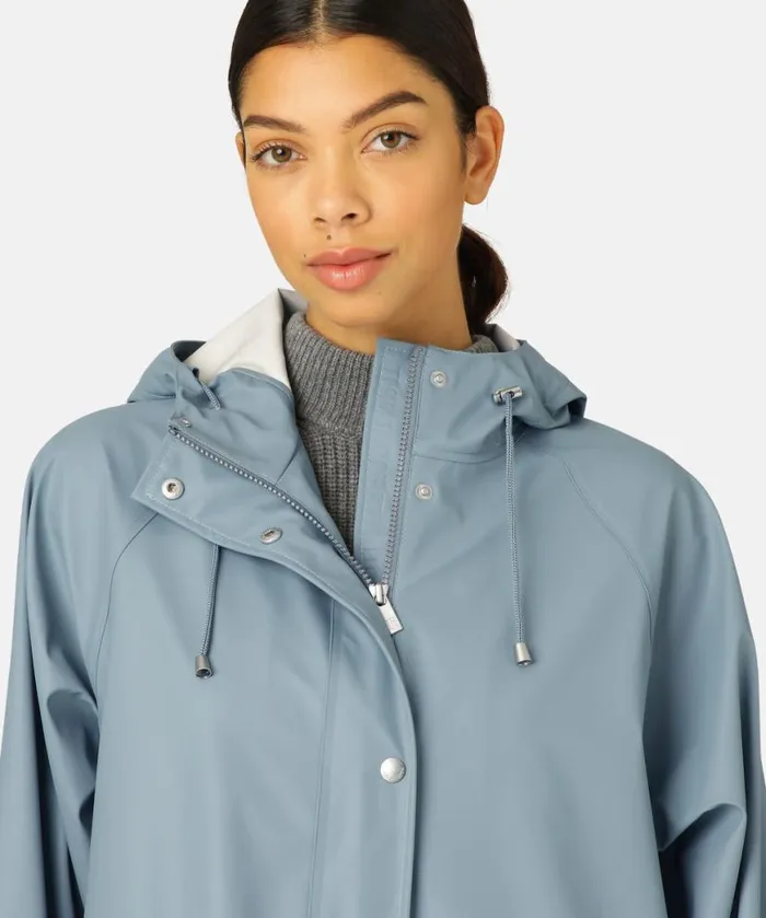 Women Raincoats Ilse Jacobsen Raincoat 8211 Blue Cloud Women Raincoats Ilse Jacobsen Raincoat 8211 Blue Cloud