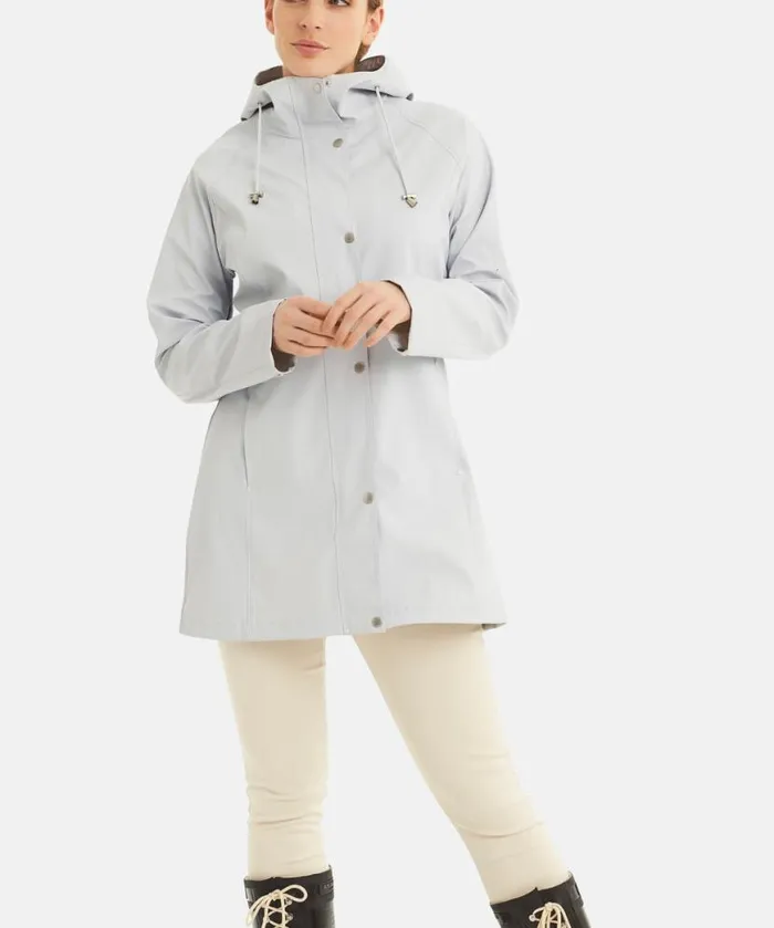Women Raincoats Ilse Jacobsen Raincoat 8211 White Blue