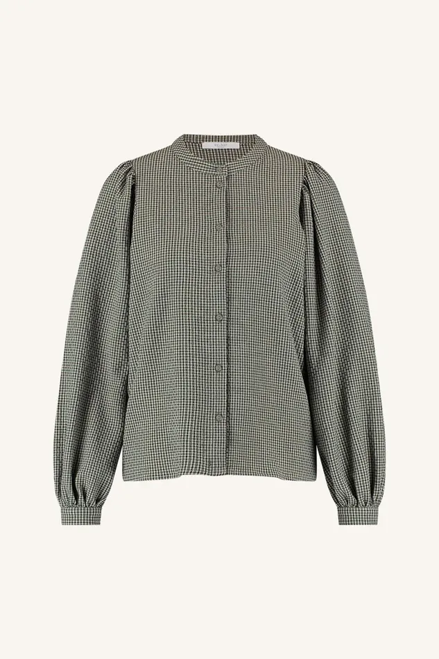 Women Rikki Small Check Blouse Small Check Bybar Blouses