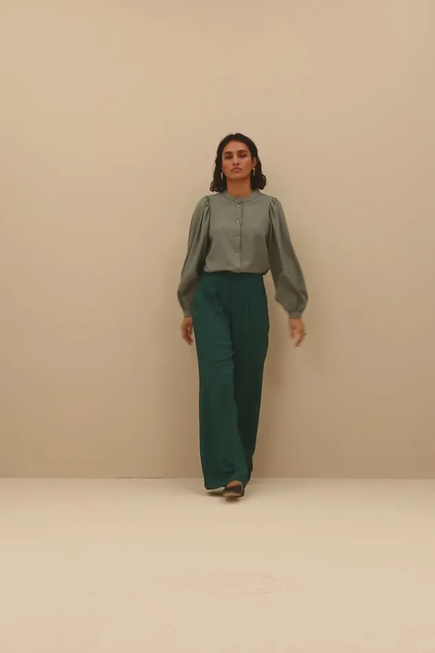 Women Rikki Small Check Blouse Small Check Bybar Blouses