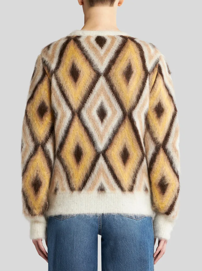 Women Round Neck Jacquard Jumper Etro Knitwear