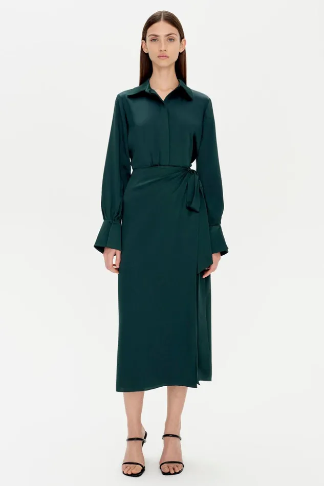Women Samba Dress Emerald Jonathan Simkhai Dresses and Jumpsuits