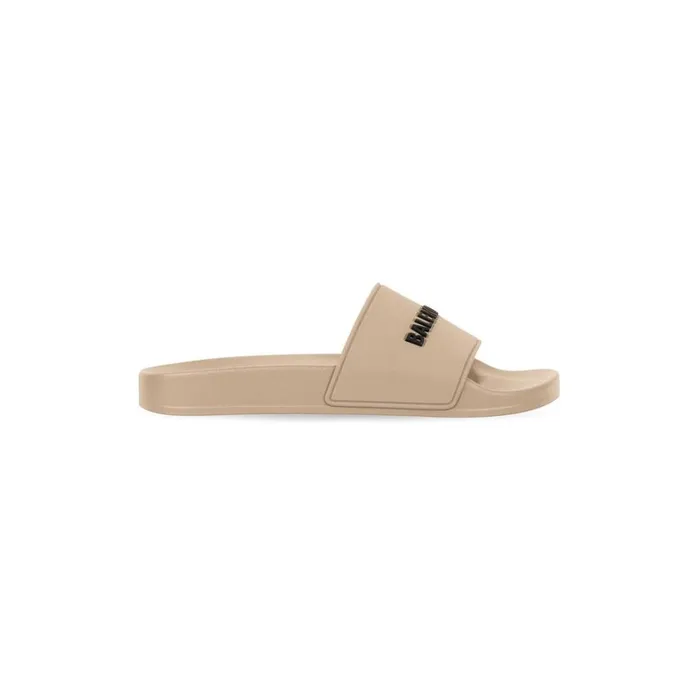 Women Sandals and Mules Balenciaga Pool Slide Sandal In Beige