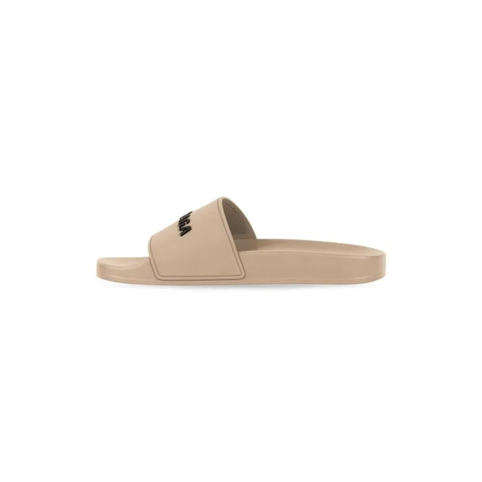Women Sandals and Mules Balenciaga Pool Slide Sandal In Beige
