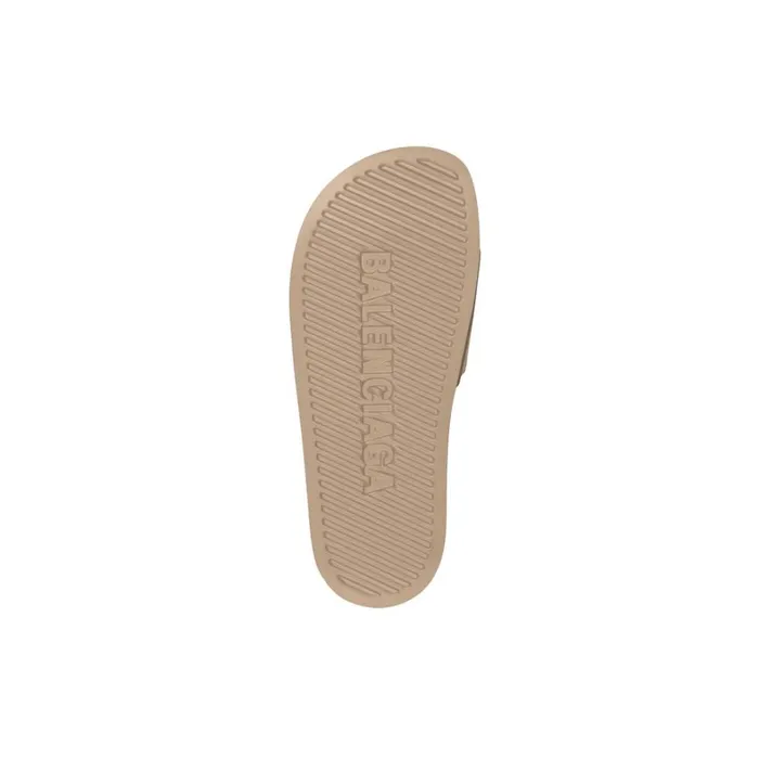 Women Sandals and Mules Balenciaga Pool Slide Sandal In Beige