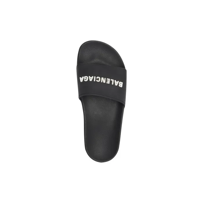 Women Sandals and Mules Balenciaga Pool Slide Sandal In Blackwhite