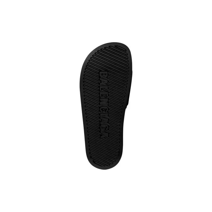 Women Sandals and Mules Balenciaga Pool Slide Sandal In Blackwhite