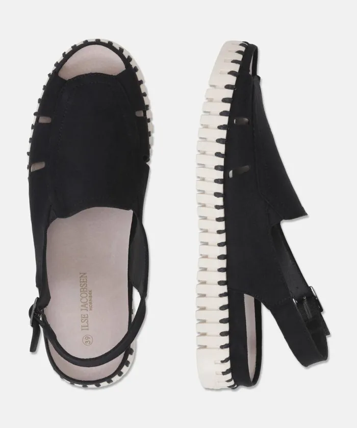 Women Sandals Ilse Jacobsen Sandal With Straps 8211 Black Women Sandals Ilse Jacobsen Sandal With Straps 8211 Black