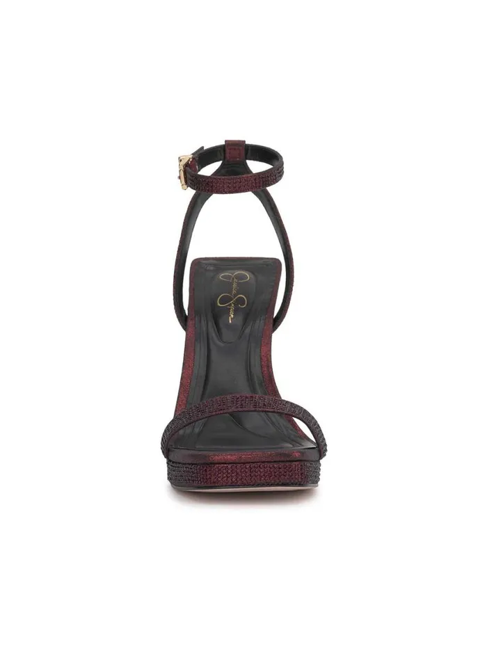 Women Sandals Jessica Simpson Adonia High Heel In Oxblood
