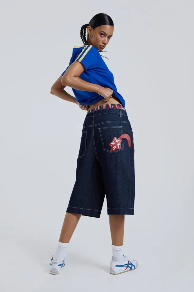 Women Selvedge Jumbo Jorts Jaded London Jeans