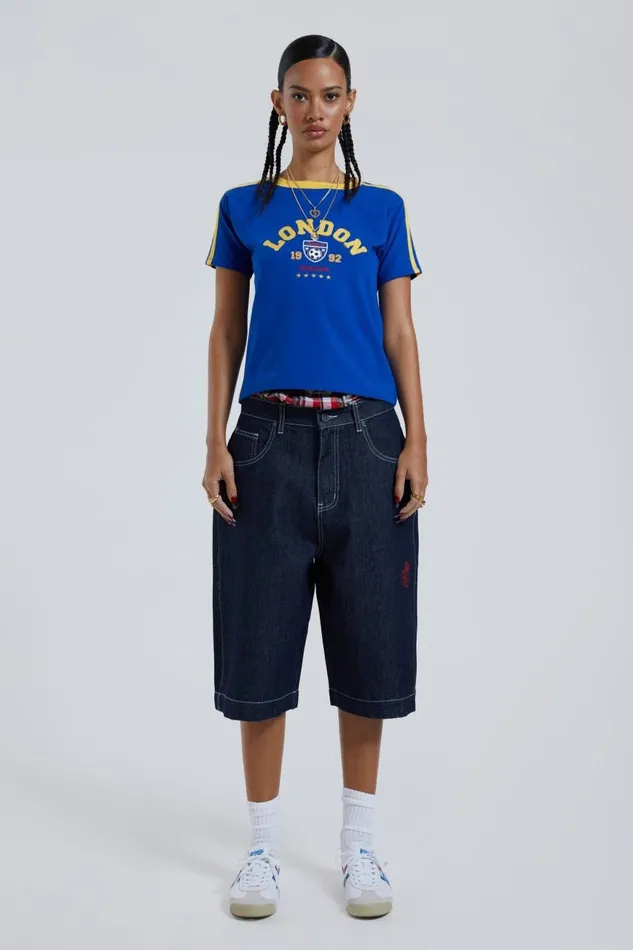 Women Selvedge Jumbo Jorts Jaded London Jeans