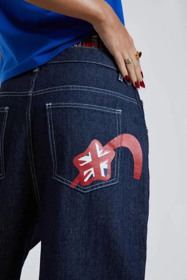 Women Selvedge Jumbo Jorts Jaded London Jeans