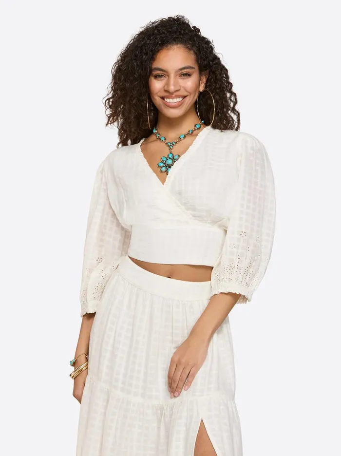 Women Sets Jessica Simpson Patsy Top In Gardenia