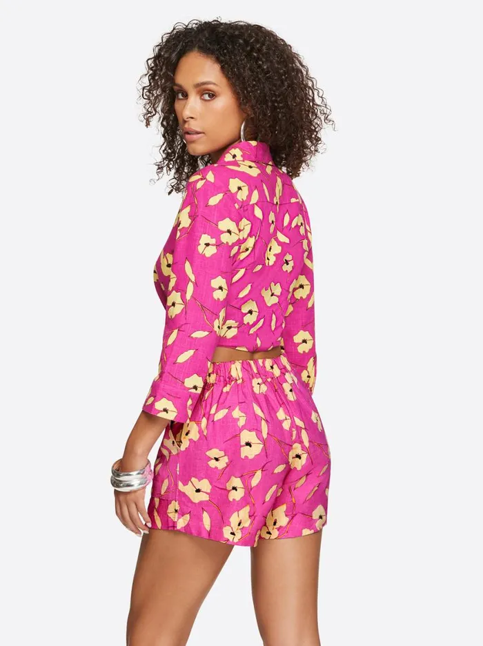 Women Sets Jessica Simpson Wisteria Tie Front Top In Withering Petals