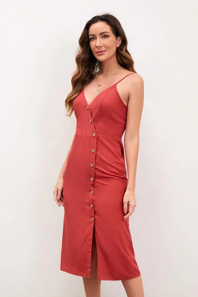 Women Short Dresses Cupshe Anissa Ruching Adjustable Straps Dress Red