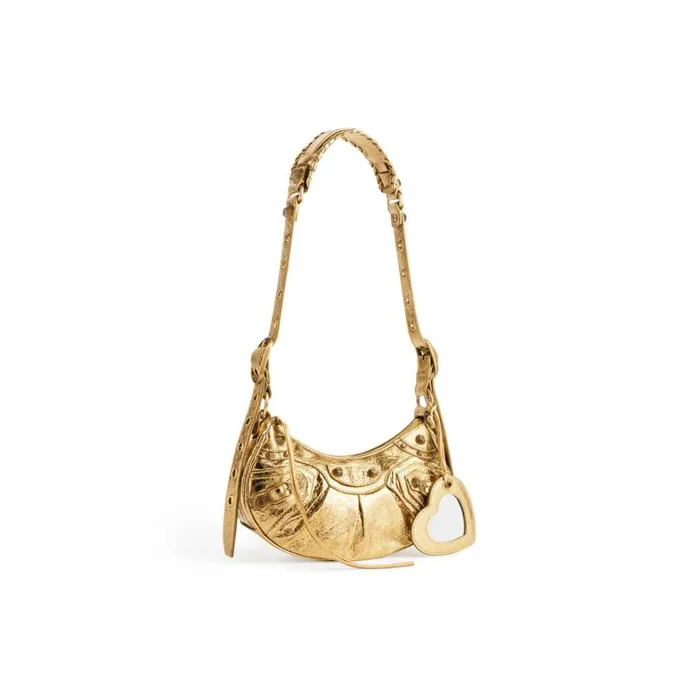 Women Shoulder Bags Balenciaga Le Cagole Xs Shoulder Bag In Gold