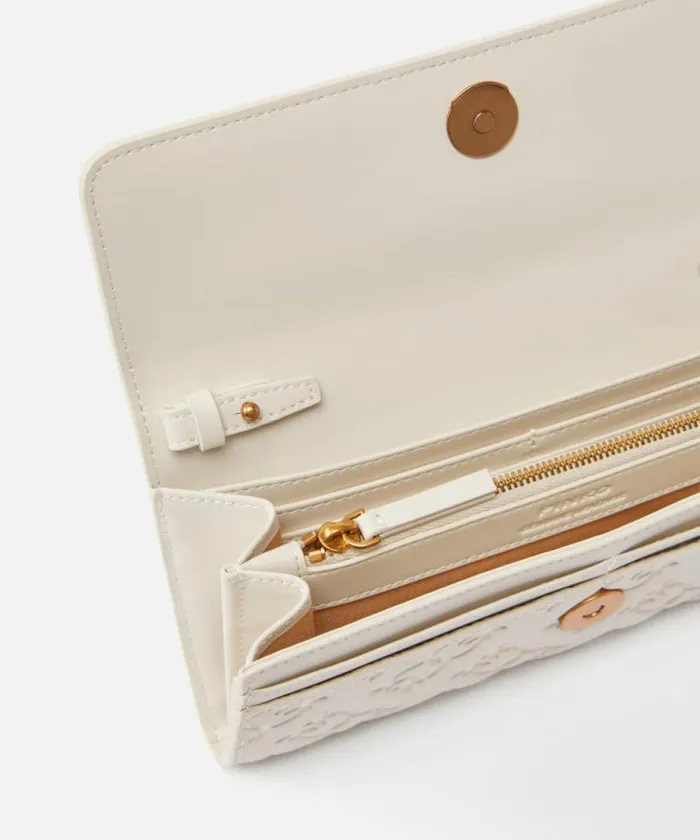 Women Shoulder Bags Pinko Rectangular Monogram Leather Wallet With Strap Whitewhiteantique Gold Women Shoulder Bags Pinko Rectangular Monogram Leather Wallet With Strap Whitewhiteantique Gold
