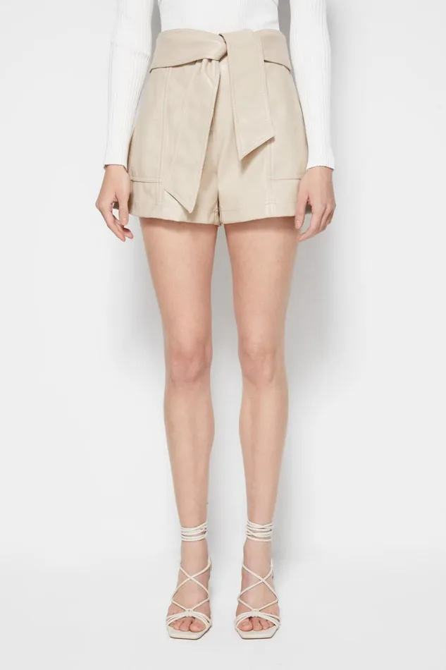 Women Signature Mari Short Egret Jonathan Simkhai Pants and Bottoms
