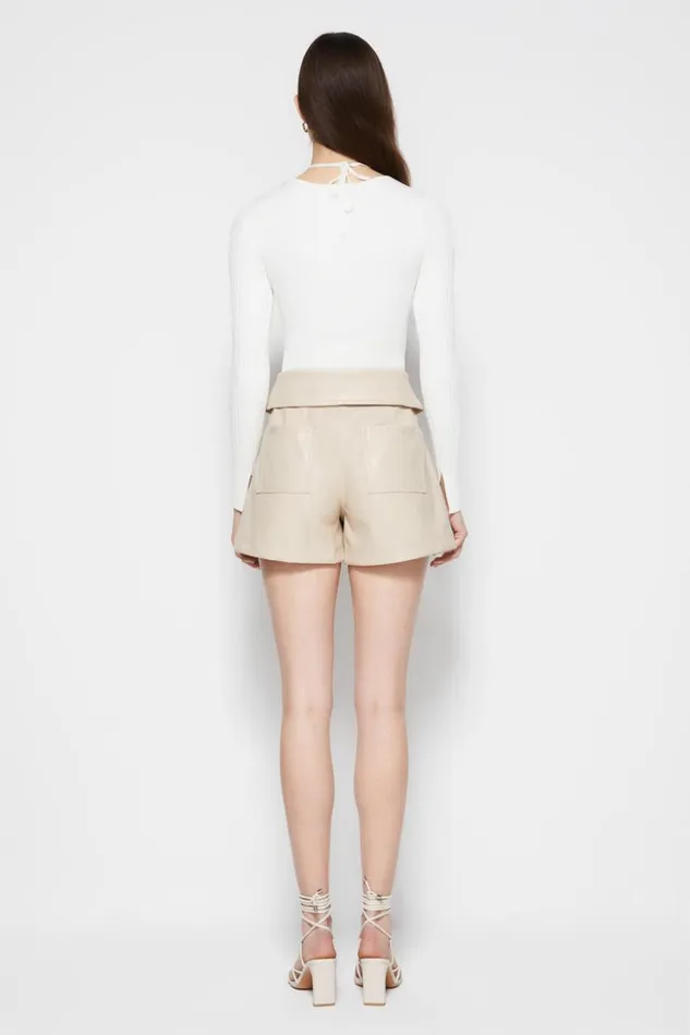 Women Signature Mari Short Egret Jonathan Simkhai Pants and Bottoms