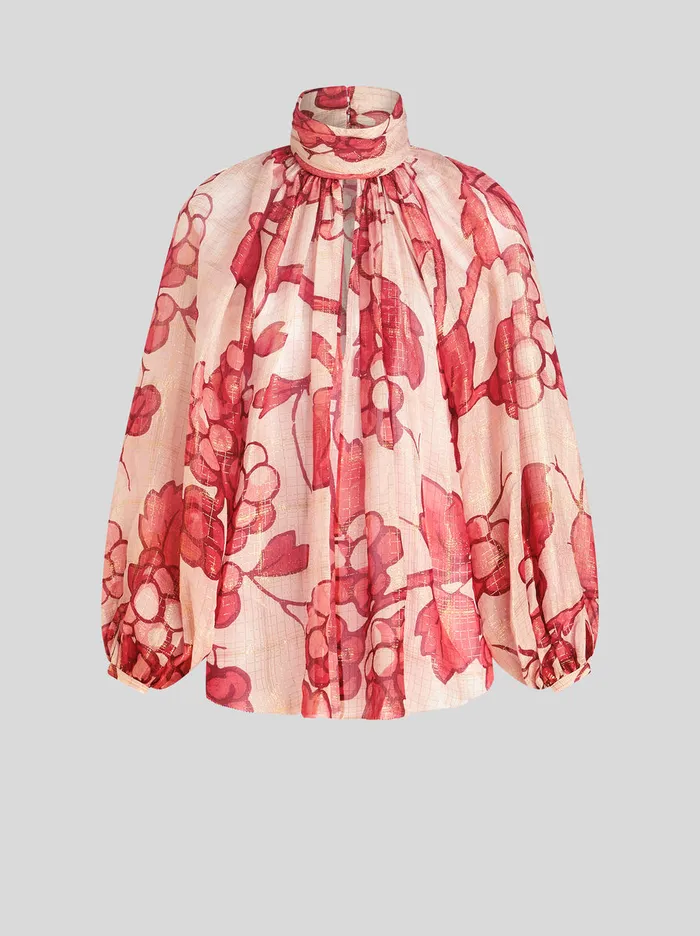 Women Silk Georgette Blouse Etro Shirts And Blouses