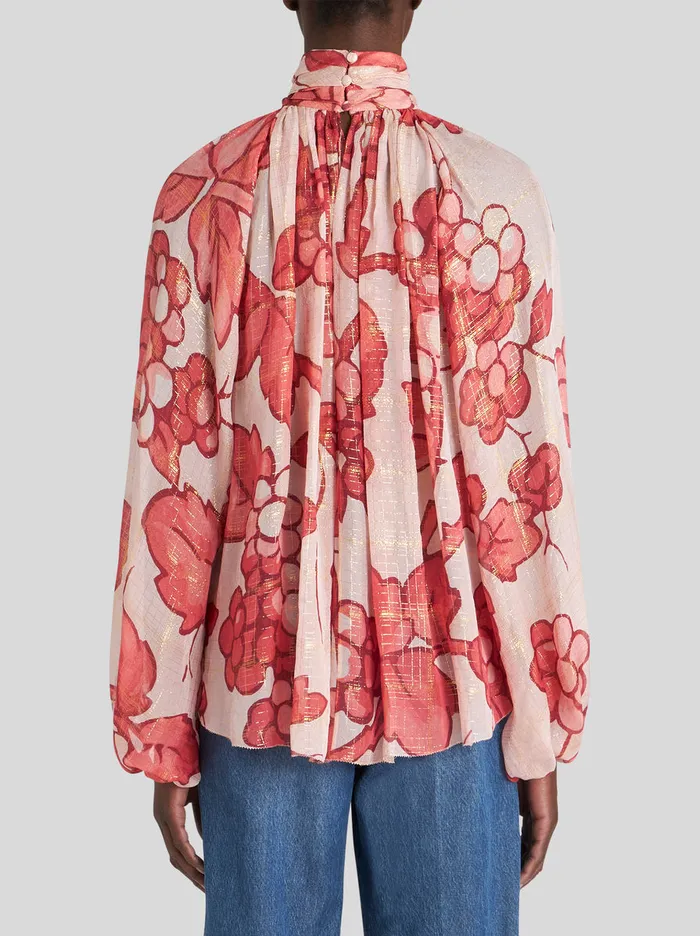 Women Silk Georgette Blouse Etro Shirts And Blouses
