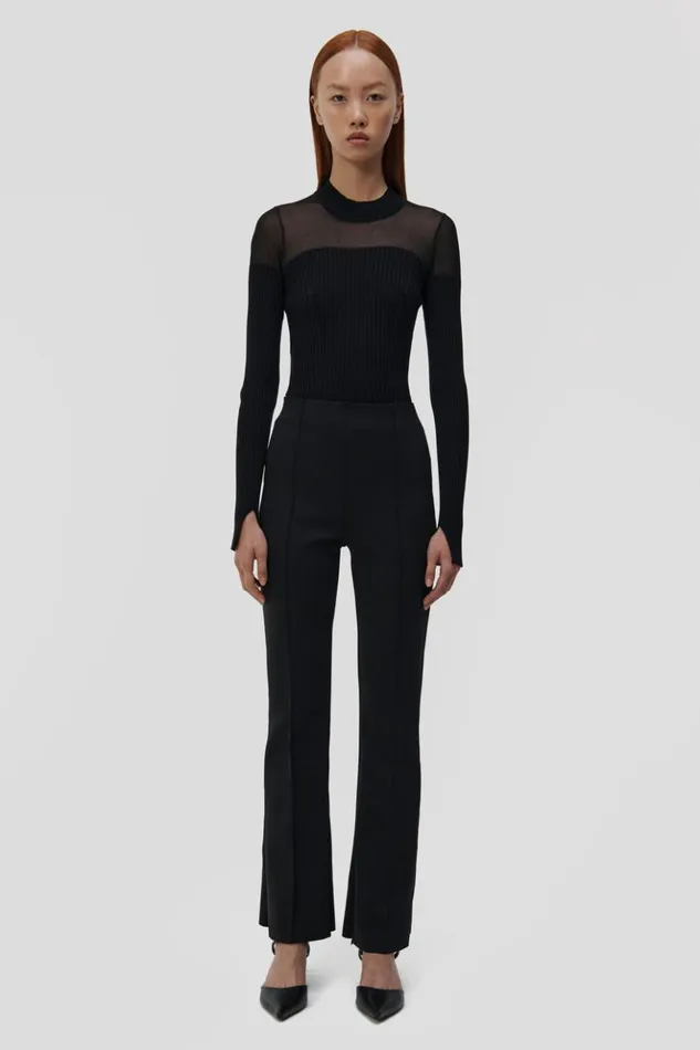 Women SIMKHAI Wolford Contour Top Black Jonathan Simkhai Knitwear