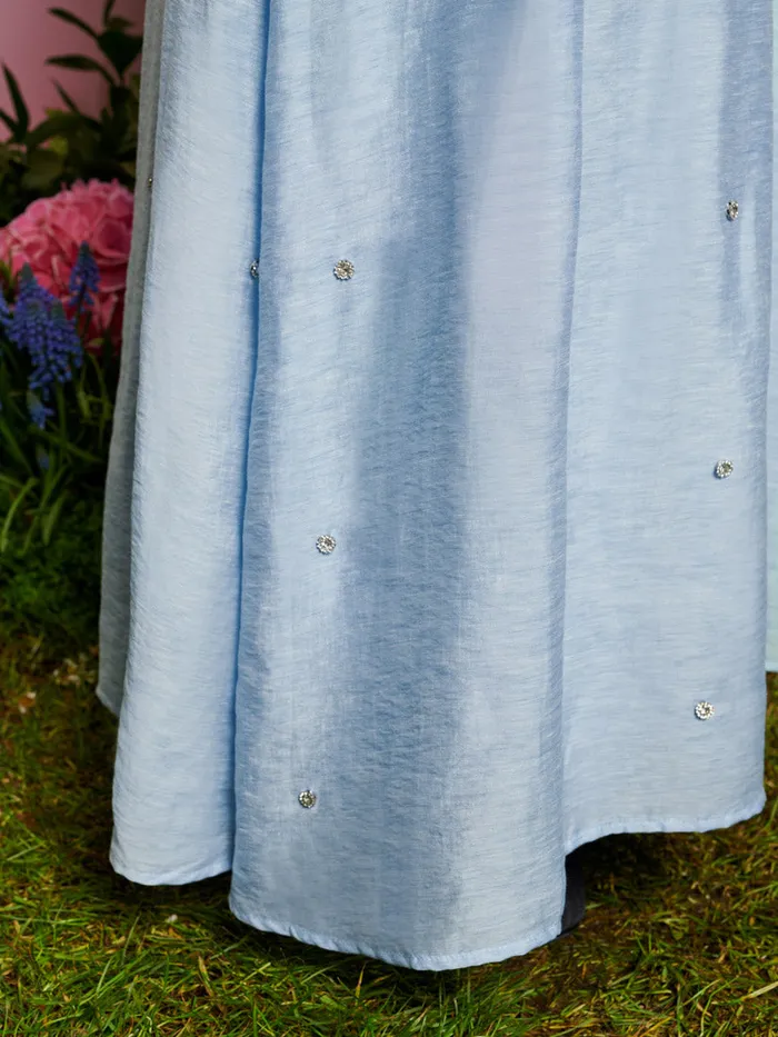 Women Sister Jane Bottoms DREAM Honey Jewel Pleated Skirt Cornflower Blue