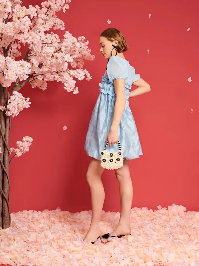 Women Sister Jane Dresses DREAM Brooke Organza Mini Dress Pale Blue