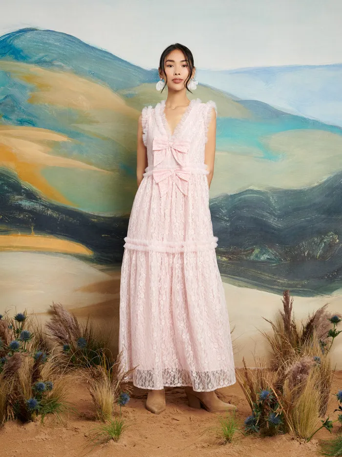 Women Sister Jane Dresses DREAM Filly Lace Midi Dress Rose Pink
