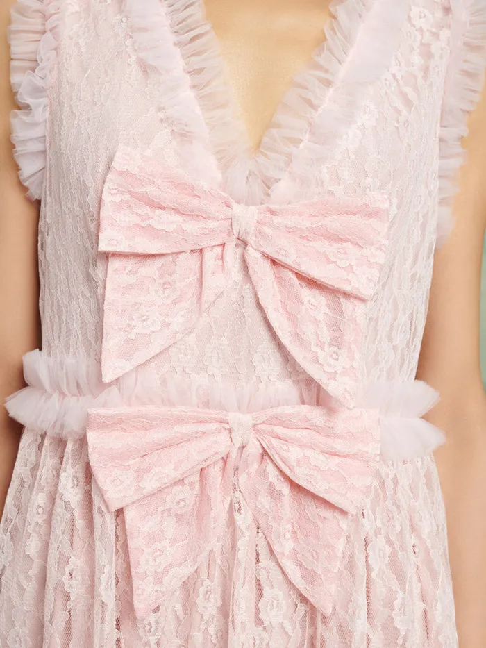 Women Sister Jane Dresses DREAM Filly Lace Midi Dress Rose Pink