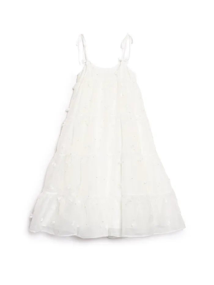 Women Sister Jane Dresses DREAM Pixie Petal Midi Dress True White