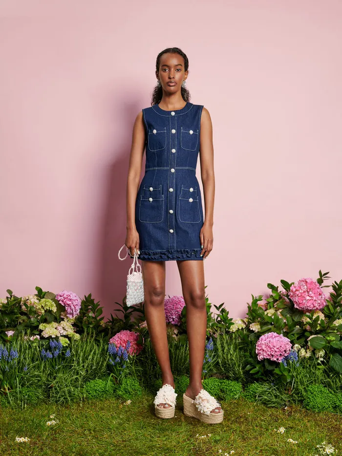 Women Sister Jane Dresses DREAM Rosie Denim Mini Dress Raw Denim