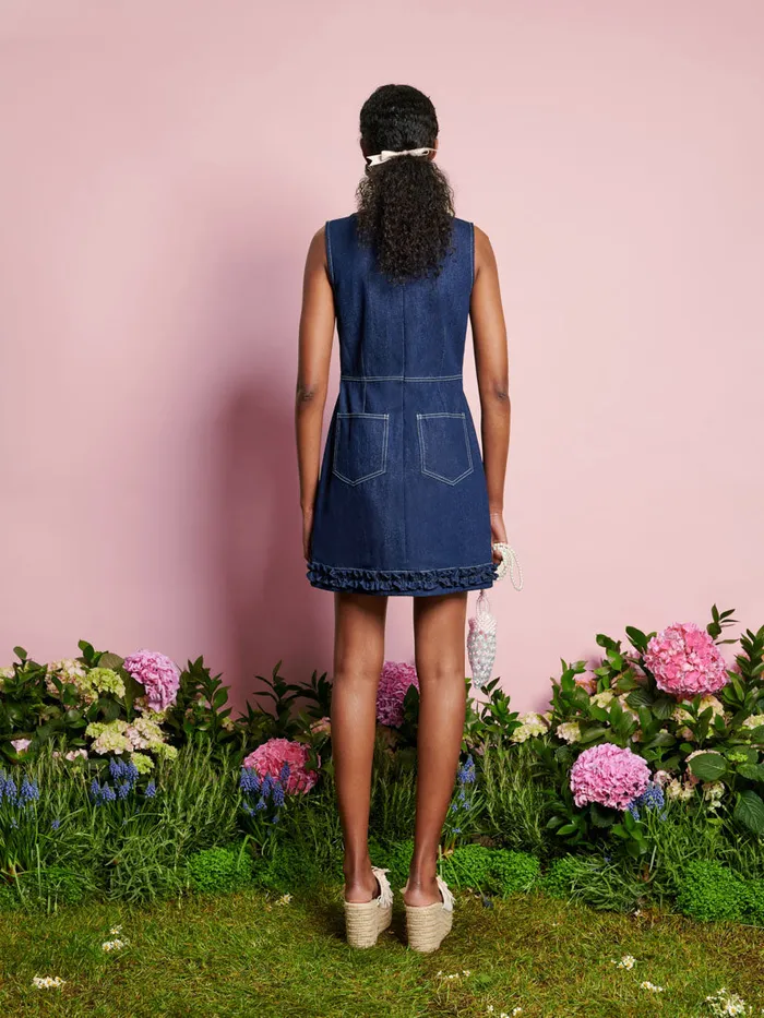 Women Sister Jane Dresses DREAM Rosie Denim Mini Dress Raw Denim