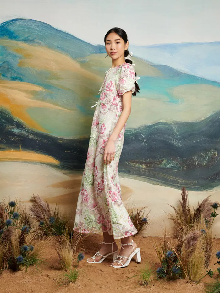 Women Sister Jane Dresses DREAM Wild Sequin Midi Dress White Green Fushia