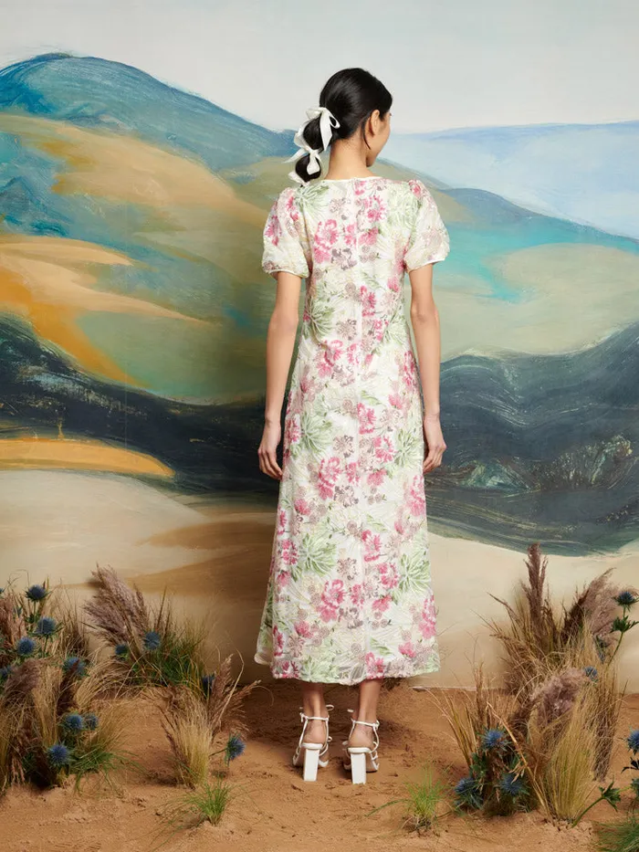Women Sister Jane Dresses DREAM Wild Sequin Midi Dress White Green Fushia