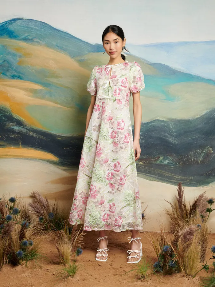 Women Sister Jane Dresses DREAM Wild Sequin Midi Dress White Green Fushia