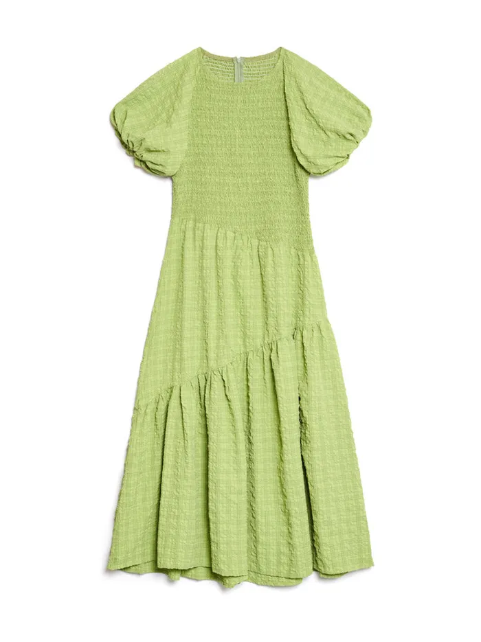 Women Sister Jane Dresses Ghospell Lia Asymmetric Midi Dress Bright Green