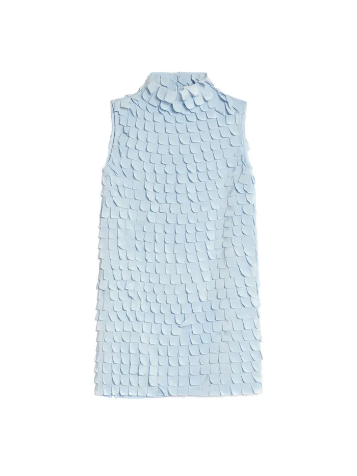 Women Sister Jane Dresses Ghospell Nia Textured Mini Dress Teapot Blue