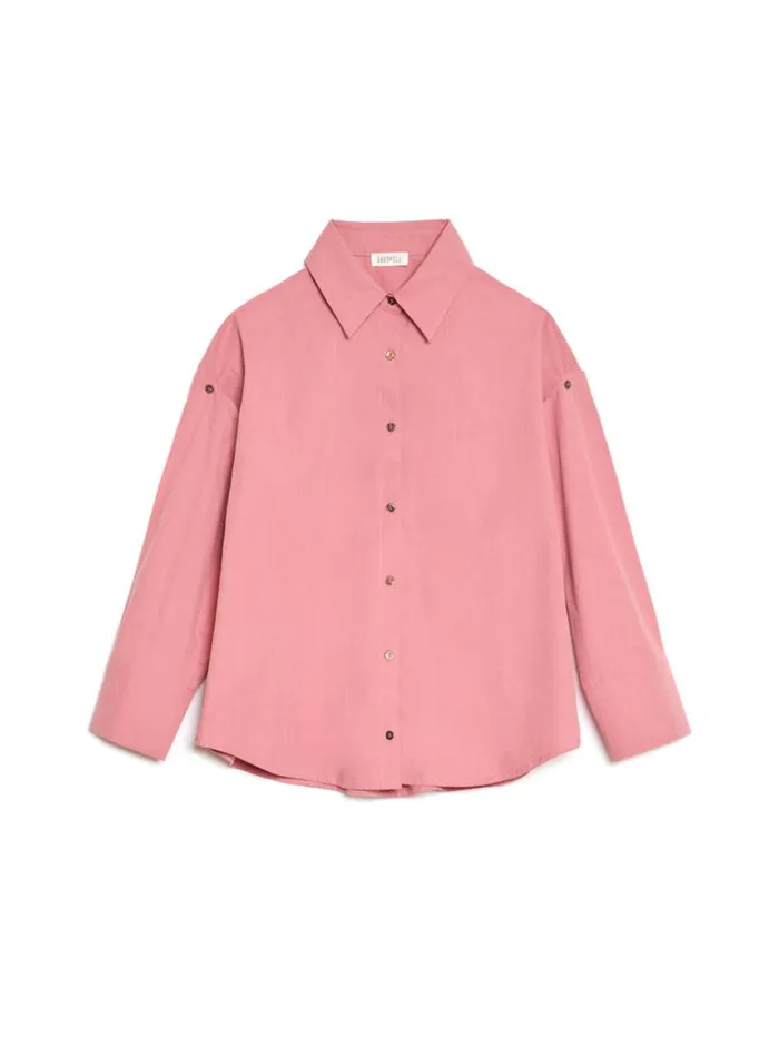 Women Sister Jane Tops Ghospell Astra Oversized Shirt Peony Pink