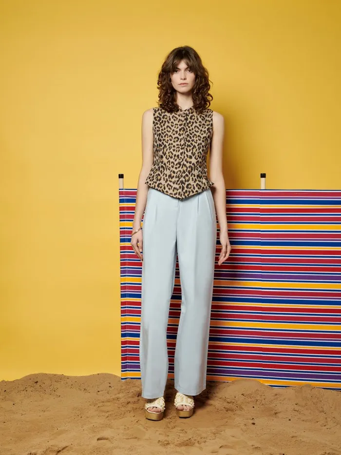 Women Sister Jane Tops Ghospell Patty Leopard Top Brown Leopard