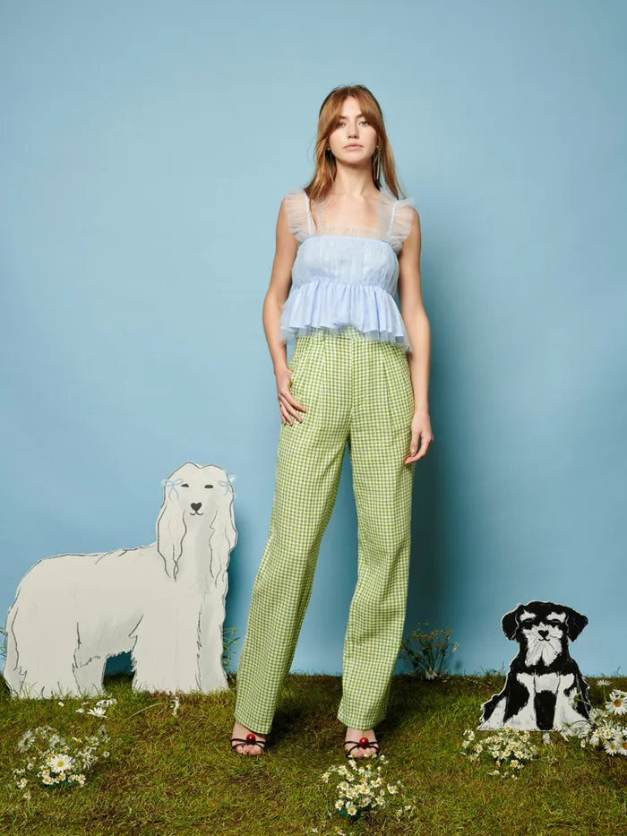 Women Sister Jane Tops Lexi Tulle Cami Top Baby Blue