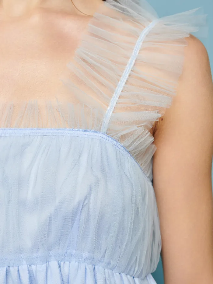 Women Sister Jane Tops Lexi Tulle Cami Top Baby Blue