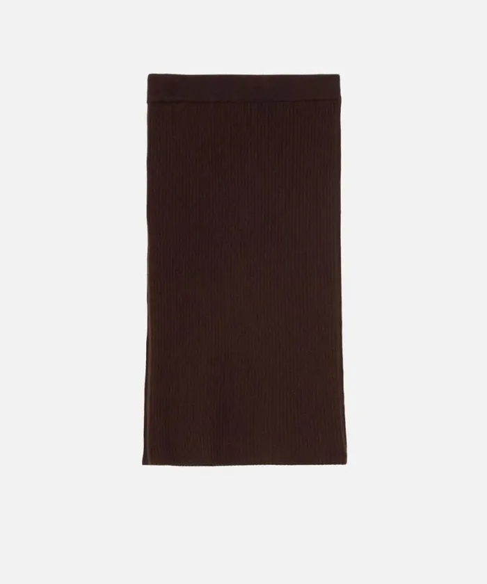 Women Skirts Pinko Ribbed Calflength Skirt With Buttons Brown Women Skirts Pinko Ribbed Calflength Skirt With Buttons Brown