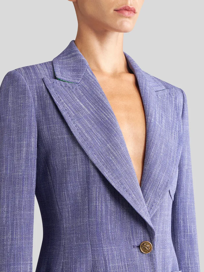 Women Slub Fabric Jacket Etro Jackets