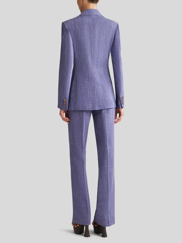 Women Slub Fabric Jacket Etro Jackets