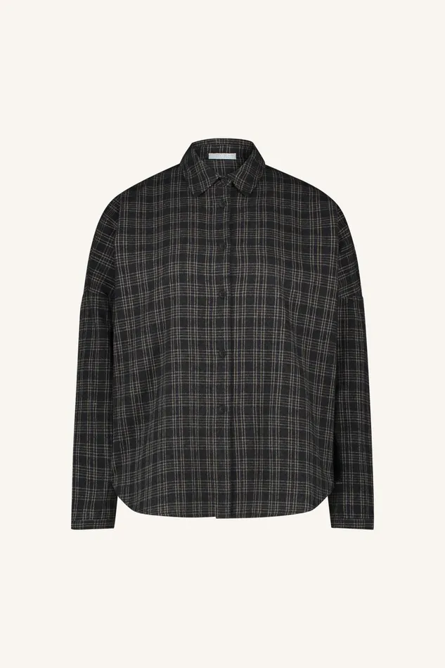 Women Small Check Blouse Caramel Bybar Blouses